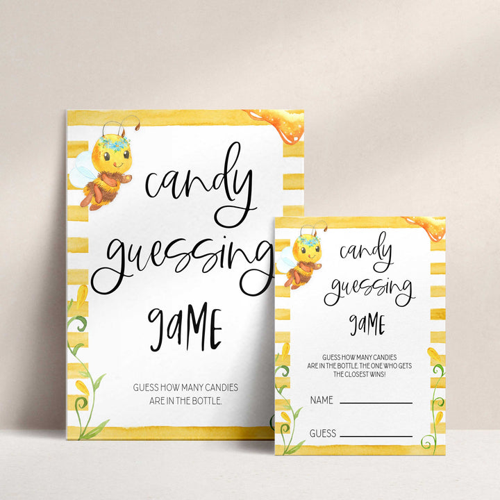 candy guessing game, Printable baby shower games, mommy bee fun baby games, baby shower games, fun baby shower ideas, top baby shower ideas, mommy to bee baby shower, friends baby shower ideas