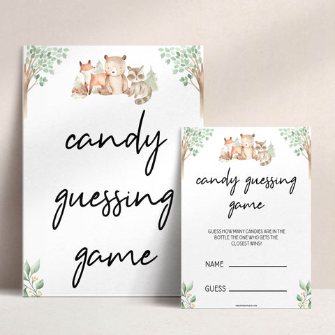 candy guessing game, Printable baby shower games, woodland animals baby games, baby shower games, fun baby shower ideas, top baby shower ideas, woodland baby shower, baby shower games, fun woodland animals baby shower ideas