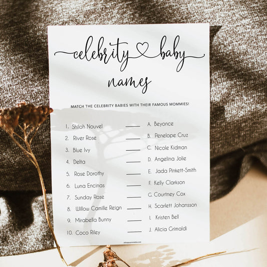 Minimalist baby shower games, celebrity baby names baby games, 10 baby game bundles, fun baby games, printable baby games, top baby games, popular baby games, labor or porn games, neutral baby games, gender reveal games