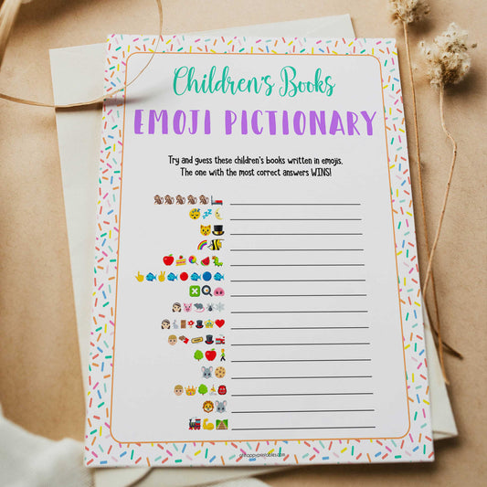 childrens books emoji pictionary, Printable baby shower games, baby sprinkle fun baby games, baby shower games, fun baby shower ideas, top baby shower ideas, sprinkle shower baby shower, friends baby shower ideas