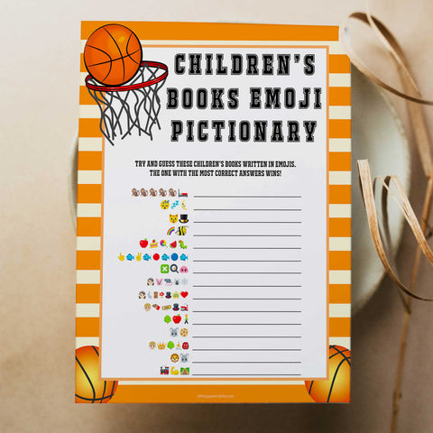 Basketball baby shower games, childrens books emoji baby game, printable baby games, basket baby games, baby shower games, basketball baby shower idea, fun baby games, popular baby games
