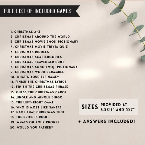 20 Christmas Games Gnome Bundle
