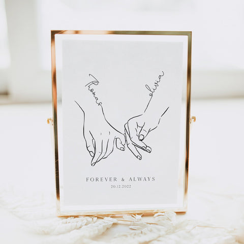 couples love hand art, gifts for her, gifts for him, wedding gifts anniversary gifts 