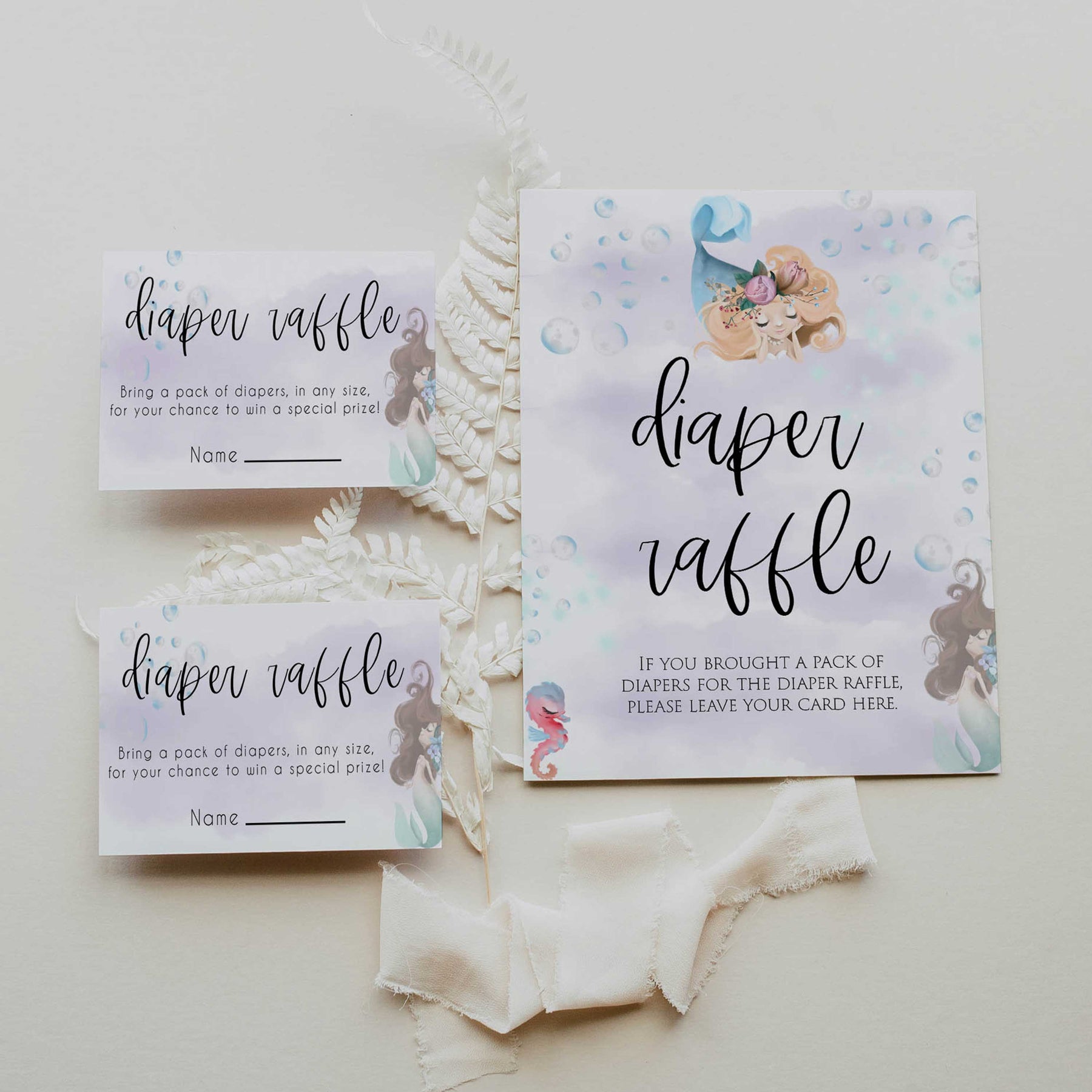 diaper raffle baby game, baby diaper raffle, Printable baby shower games, little mermaid baby games, baby shower games, fun baby shower ideas, top baby shower ideas, little mermaid baby shower, baby shower games, pink hearts baby shower ideas