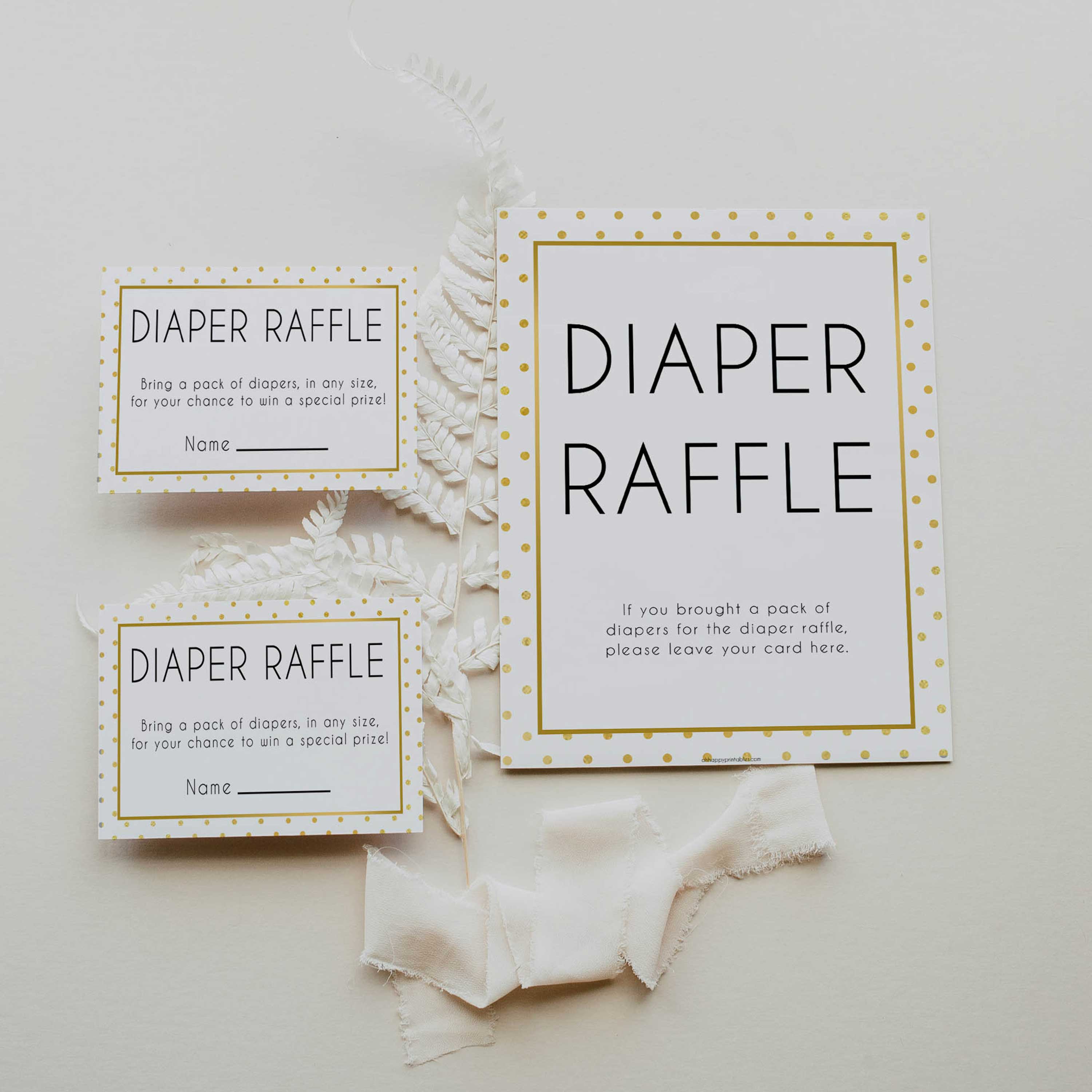 diaper raffle game, diaper raffle, Printable baby shower games, baby gold dots fun baby games, baby shower games, fun baby shower ideas, top baby shower ideas, gold glitter shower baby shower, friends baby shower ideas