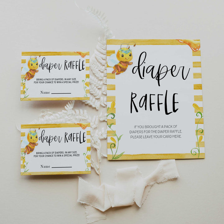 diaper raffle baby game, Printable baby shower games, mommy bee fun baby games, baby shower games, fun baby shower ideas, top baby shower ideas, mommy to bee baby shower, friends baby shower ideas