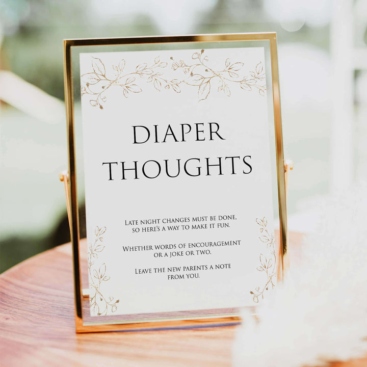 diaper thoughts game, Printable baby shower games, gold leaf baby games, baby shower games, fun baby shower ideas, top baby shower ideas, gold leaf baby shower, baby shower games, fun gold leaf baby shower ideas