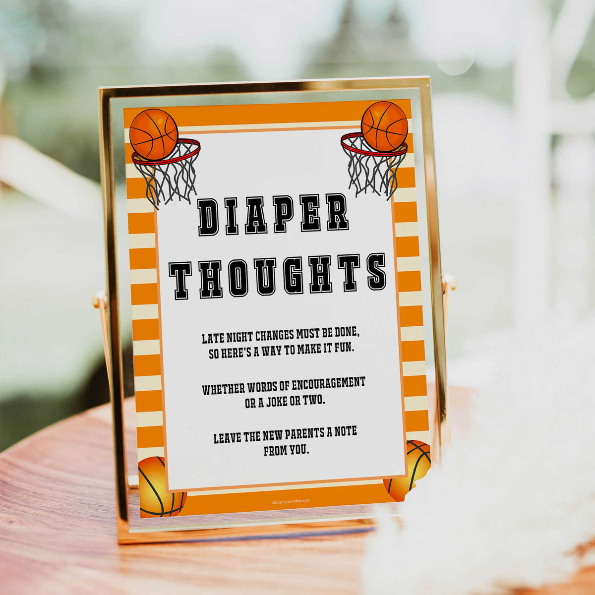 Basketball baby shower games, diaper thoughts baby game, printable baby games, basket baby games, baby shower games, basketball baby shower idea, fun baby games, popular baby games