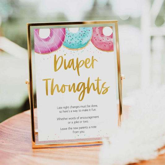 diaper thoughts baby game, Printable baby shower games, donut baby games, baby shower games, fun baby shower ideas, top baby shower ideas, donut sprinkles baby shower, baby shower games, fun donut baby shower ideas