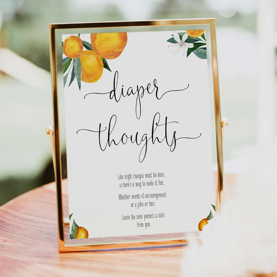 diaper thoughts baby game, Printable baby shower games, little cutie baby games, baby shower games, fun baby shower ideas, top baby shower ideas, little cutie baby shower, baby shower games, fun little cutie baby shower ideas, citrus baby shower games, citrus baby shower, orange baby shower