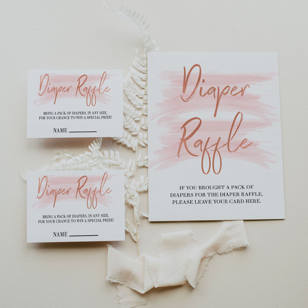 Pink swash baby games, diaper raffle, printable baby games, fun baby games, pink baby shower, top baby games, fun baby games, its a girl baby game