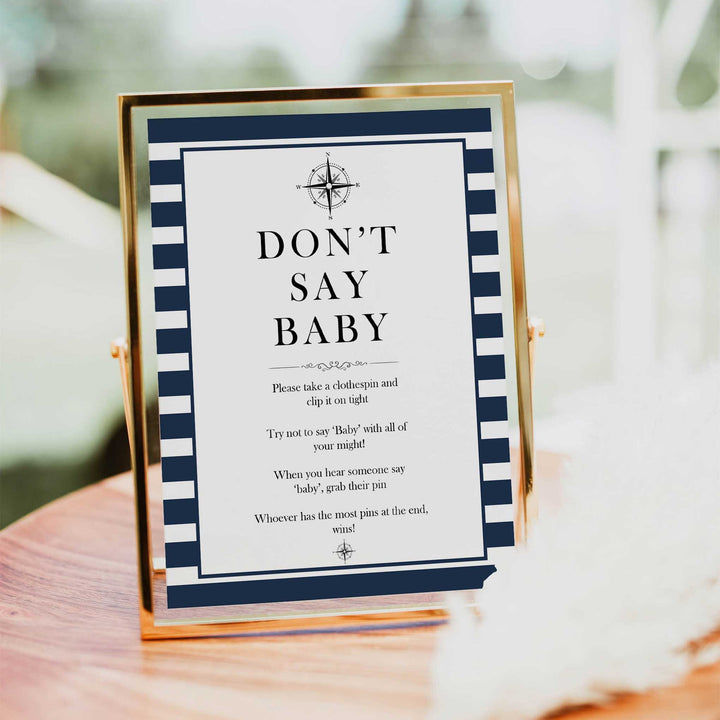Nautical baby shower games, dont say baby baby shower games, printable baby shower games, baby shower games, fun baby games, ahoy its a boy, popular baby shower games, sailor baby games, boat baby games