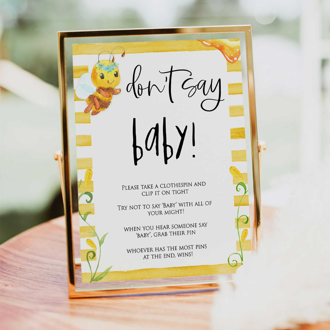 dont say baby game, dont so baby, Printable baby shower games, mommy bee fun baby games, baby shower games, fun baby shower ideas, top baby shower ideas, mommy to bee baby shower, friends baby shower ideas