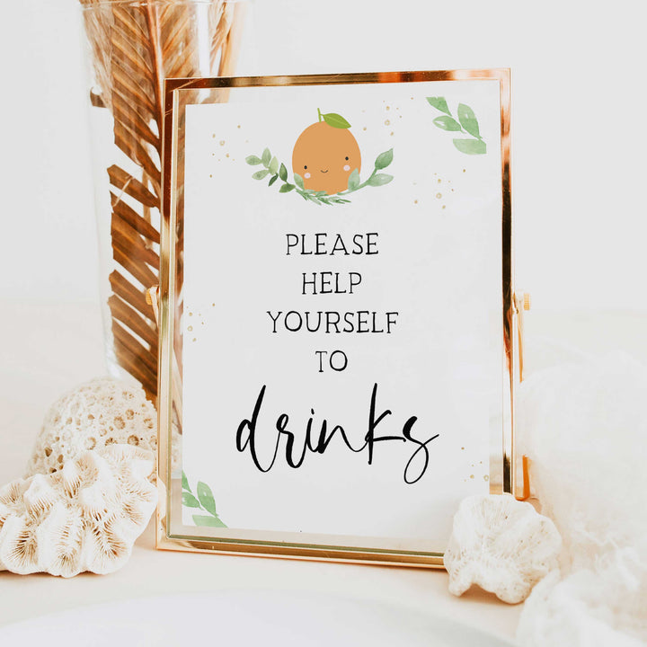 drinks baby shower table signs, Little cutie baby decor, printable baby table signs, printable baby decor, baby little cutie table signs, fun baby signs, baby little cutie fun baby table signs