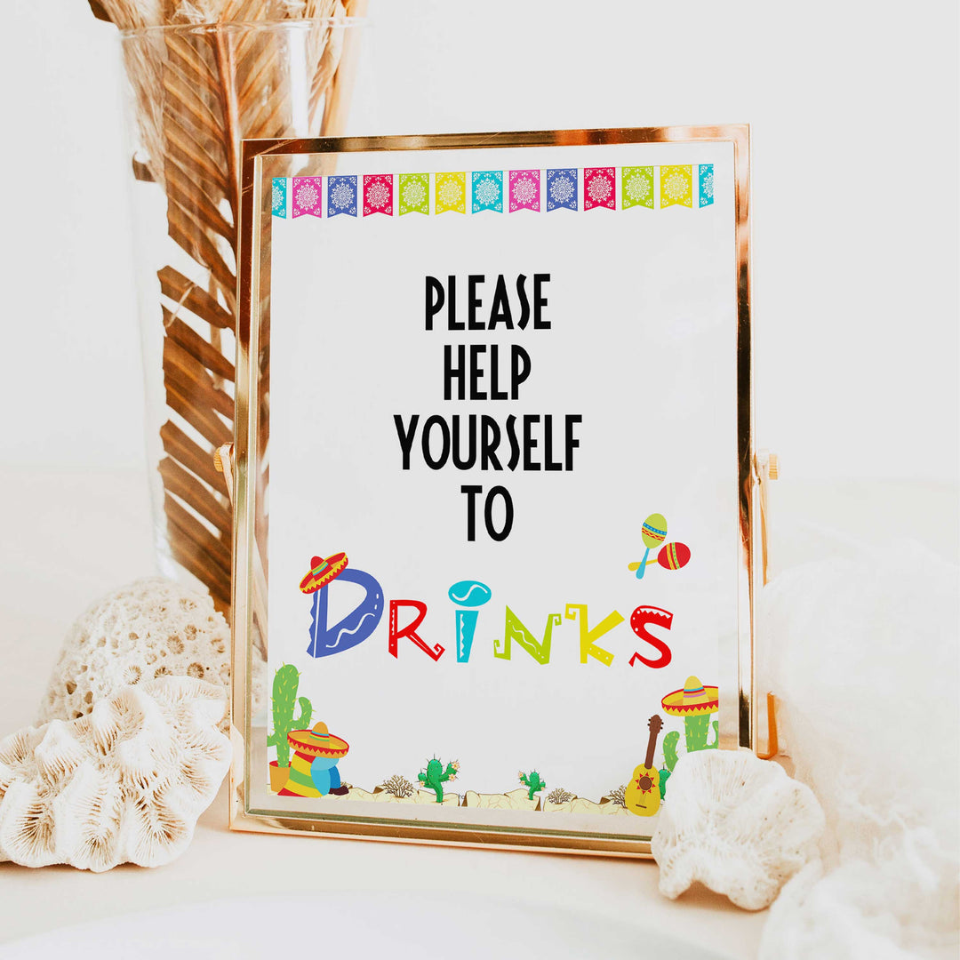 drinks baby tables signs, drinks baby decor, Mexican fiesta baby decor, printable baby table signs, printable baby decor, baby Mexican fiesta table signs, fun baby signs, baby fiesta fun baby table signs