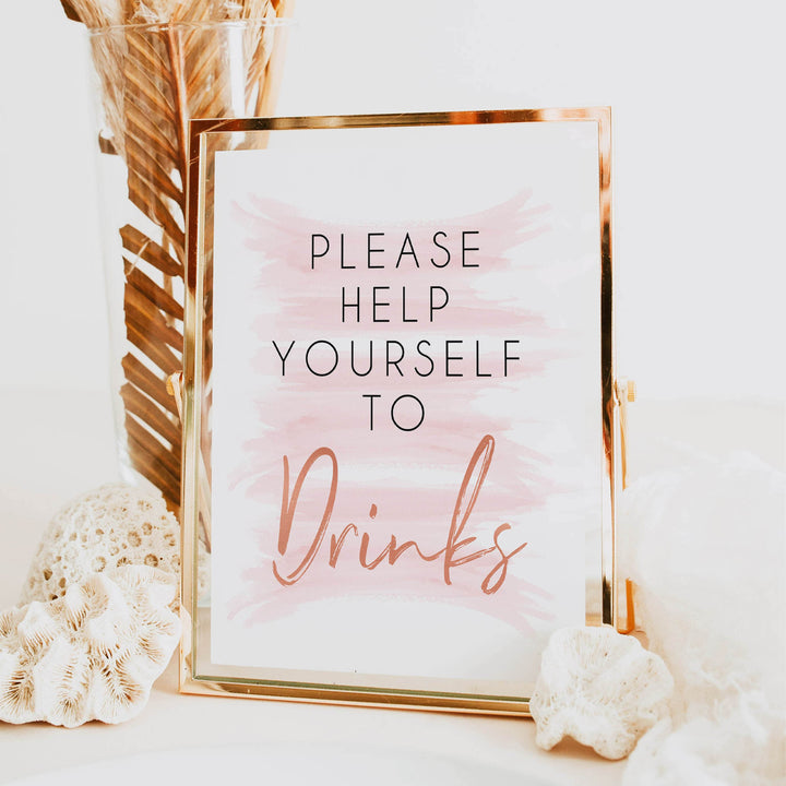 pink drinks baby shower signs, pink baby signs, baby shower signs, printable baby signs, drinks baby shower signs, pink baby signs