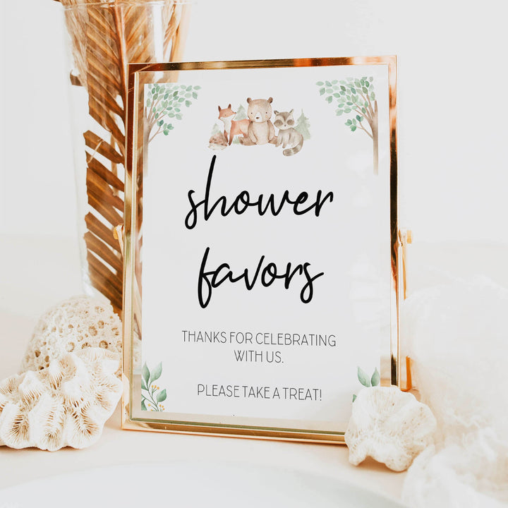 favors baby shower table signs, Woodland animals baby decor, printable baby table signs, printable baby decor, baby woodland animals table signs, fun baby signs, baby woodland animals fun baby table signs