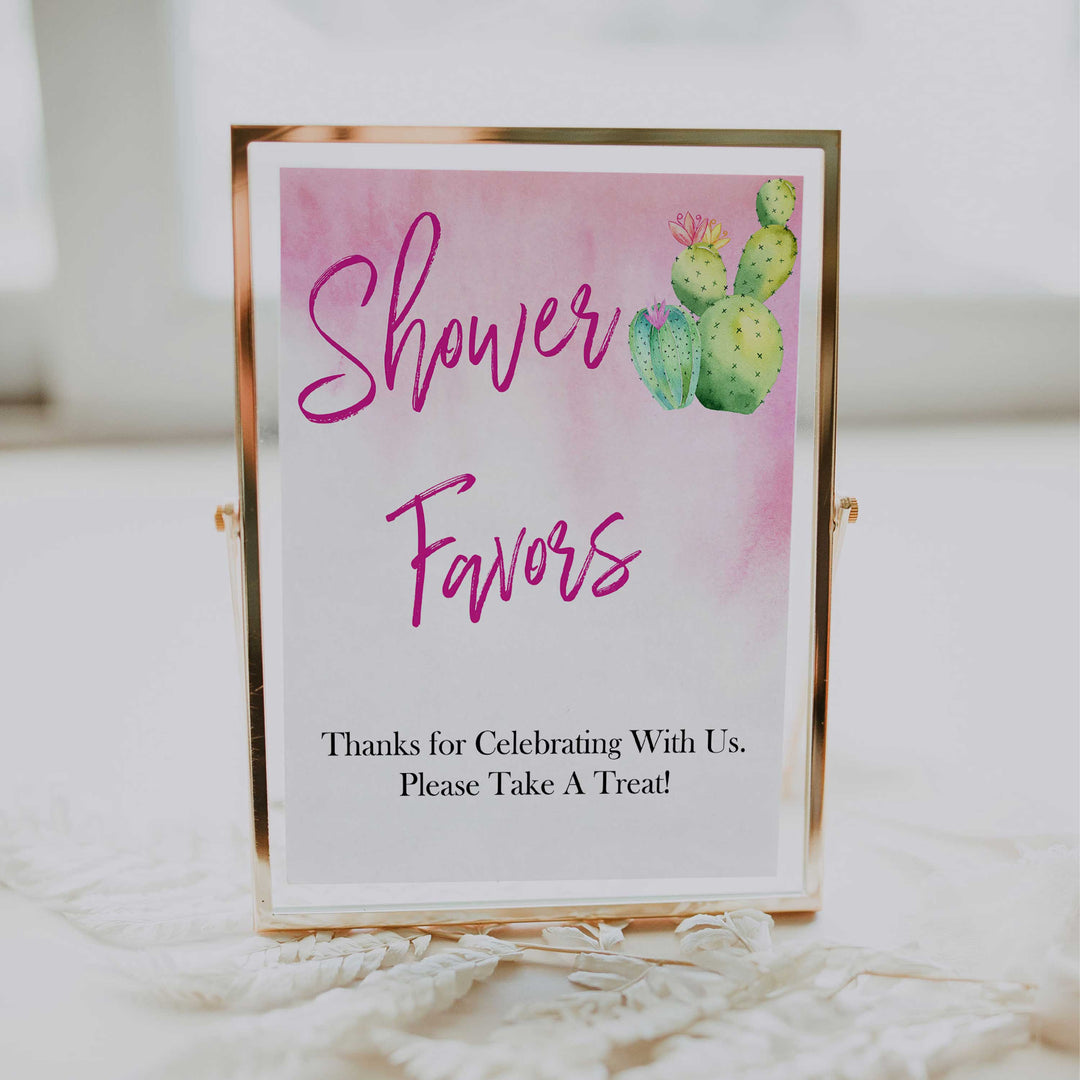 Cactus baby decor, baby favors sign, favors baby decor, Mexican baby signs, baby shower decor, baby signs, printable baby signs, baby decor, 
