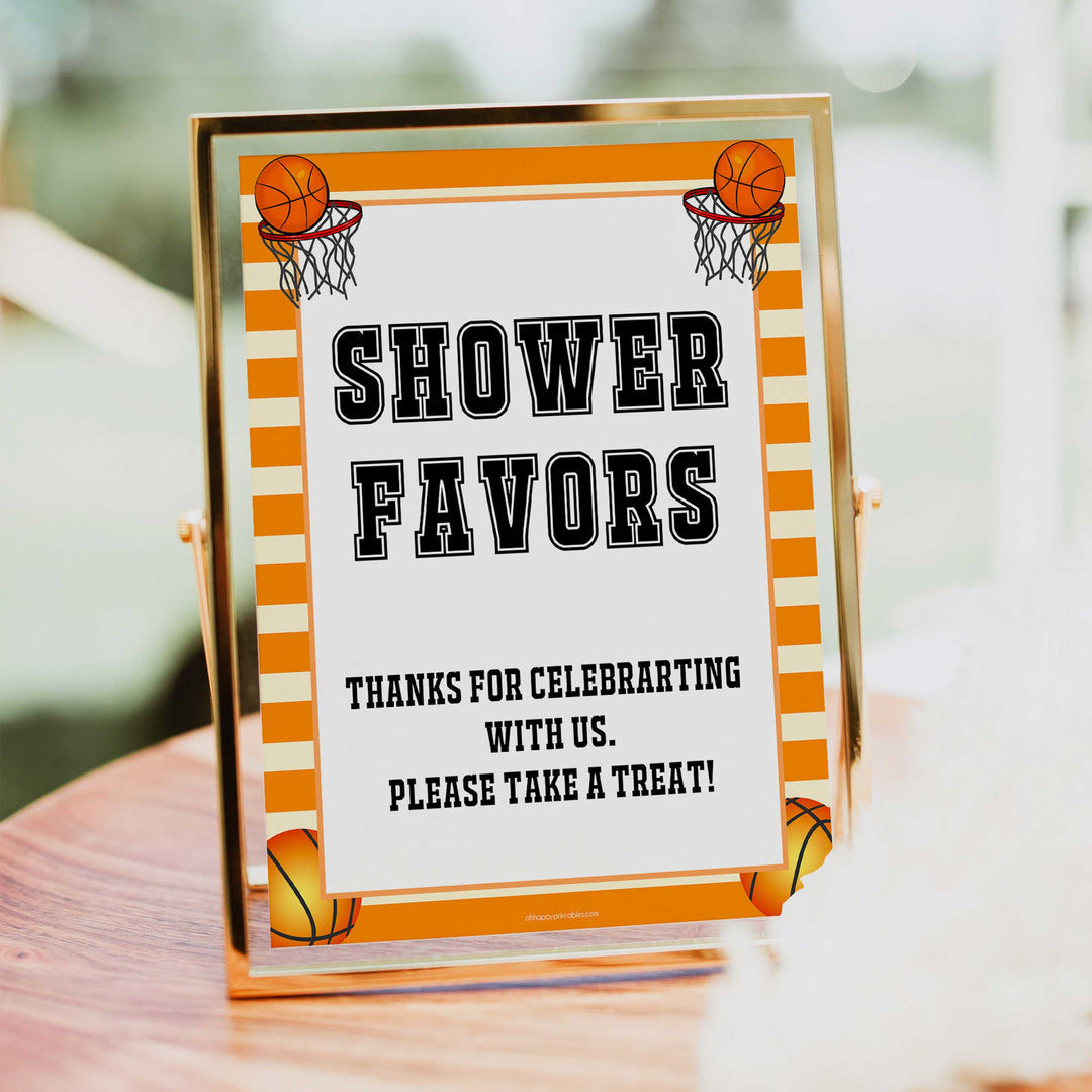 shower favors table signs, favors baby table signs, Basketball baby decor, printable baby table signs, printable baby decor, Basketball table signs, fun baby signs, Basketball fun baby table signs
