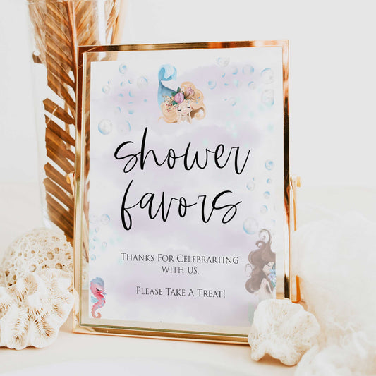 baby shower favors signs, Little mermaid baby decor, printable baby table signs, printable baby decor, baby little mermaid table signs, fun baby signs, baby little mermaid fun baby table signs