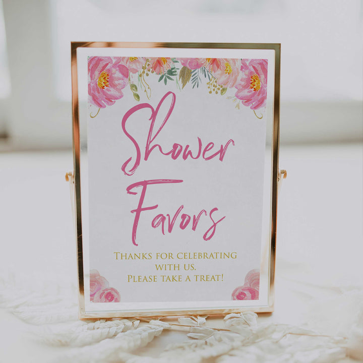favors baby table sign, favors baby decor, Blush floral baby decor, printable baby table signs, printable baby decor, gold table signs, fun baby signs, floral fun baby table signs