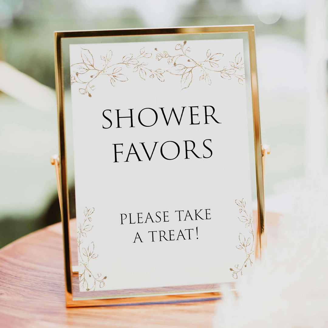 favors table signs, Gold leaf baby decor, printable baby table signs, printable baby decor, baby gold leaf table signs, fun baby signs, baby gold leaf fun baby table signs
