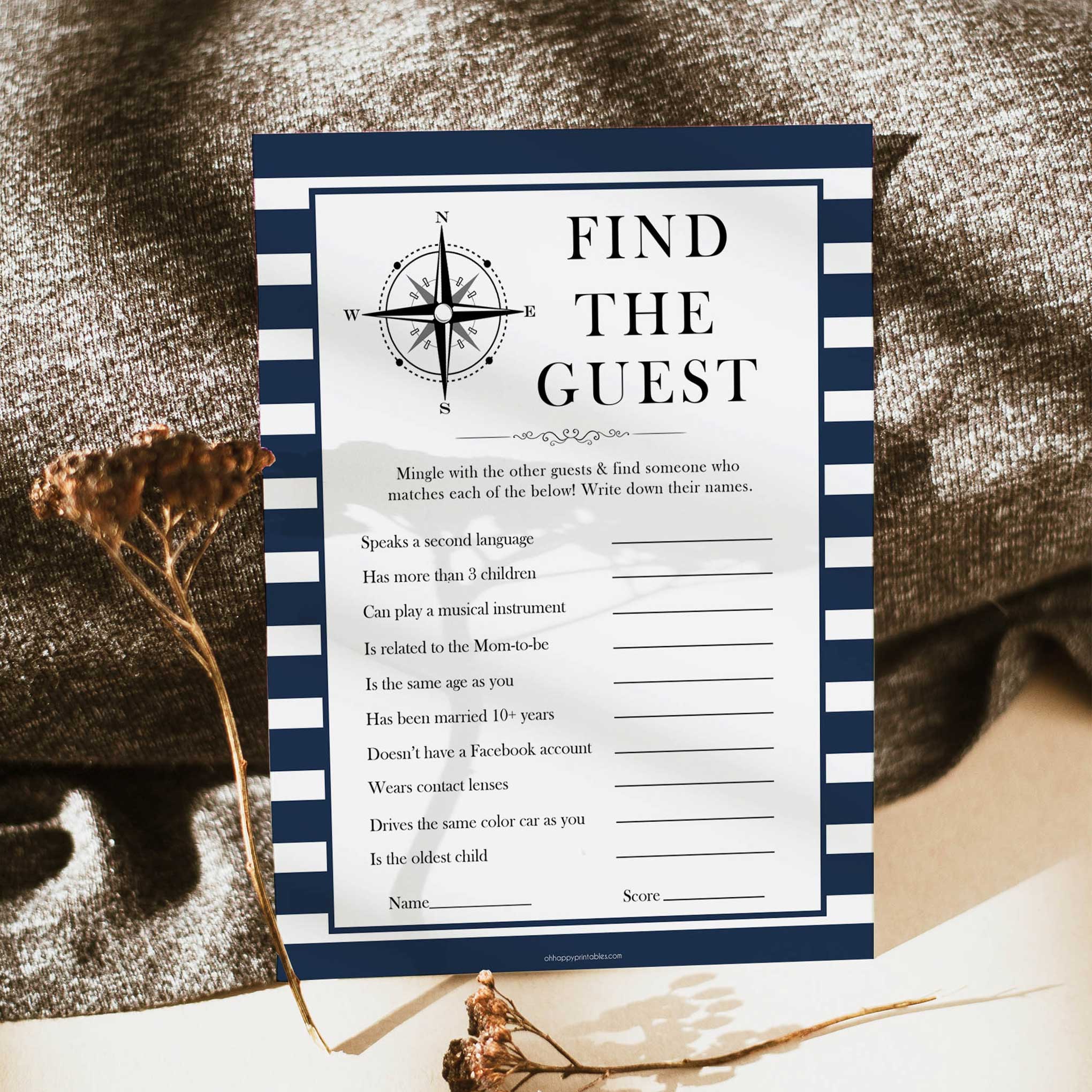 Nautical baby shower games, find the guest baby shower games, printable baby shower games, baby shower games, fun baby games, ahoy its a boy, popular baby shower games, sailor baby games, boat baby games