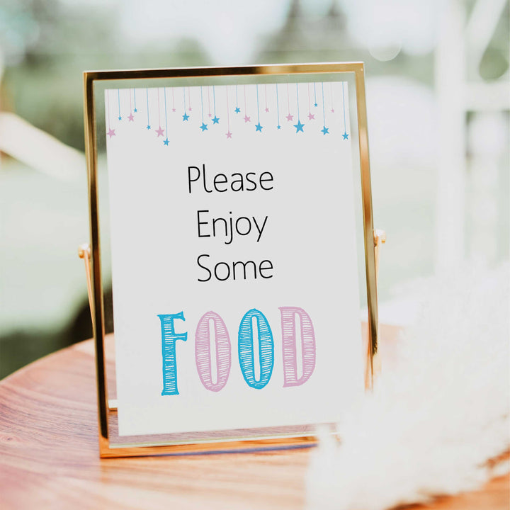 Gender reveal baby signs, food baby signs, baby shower signs, baby shower decor, gender reveal ideas, top baby shower ideas, printable baby signs