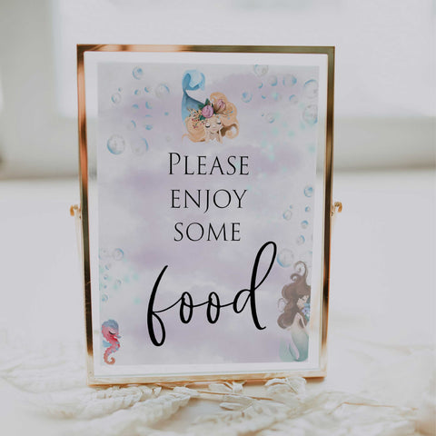 food baby shower table signs, Little mermaid baby decor, printable baby table signs, printable baby decor, baby little mermaid table signs, fun baby signs, baby little mermaid fun baby table signs