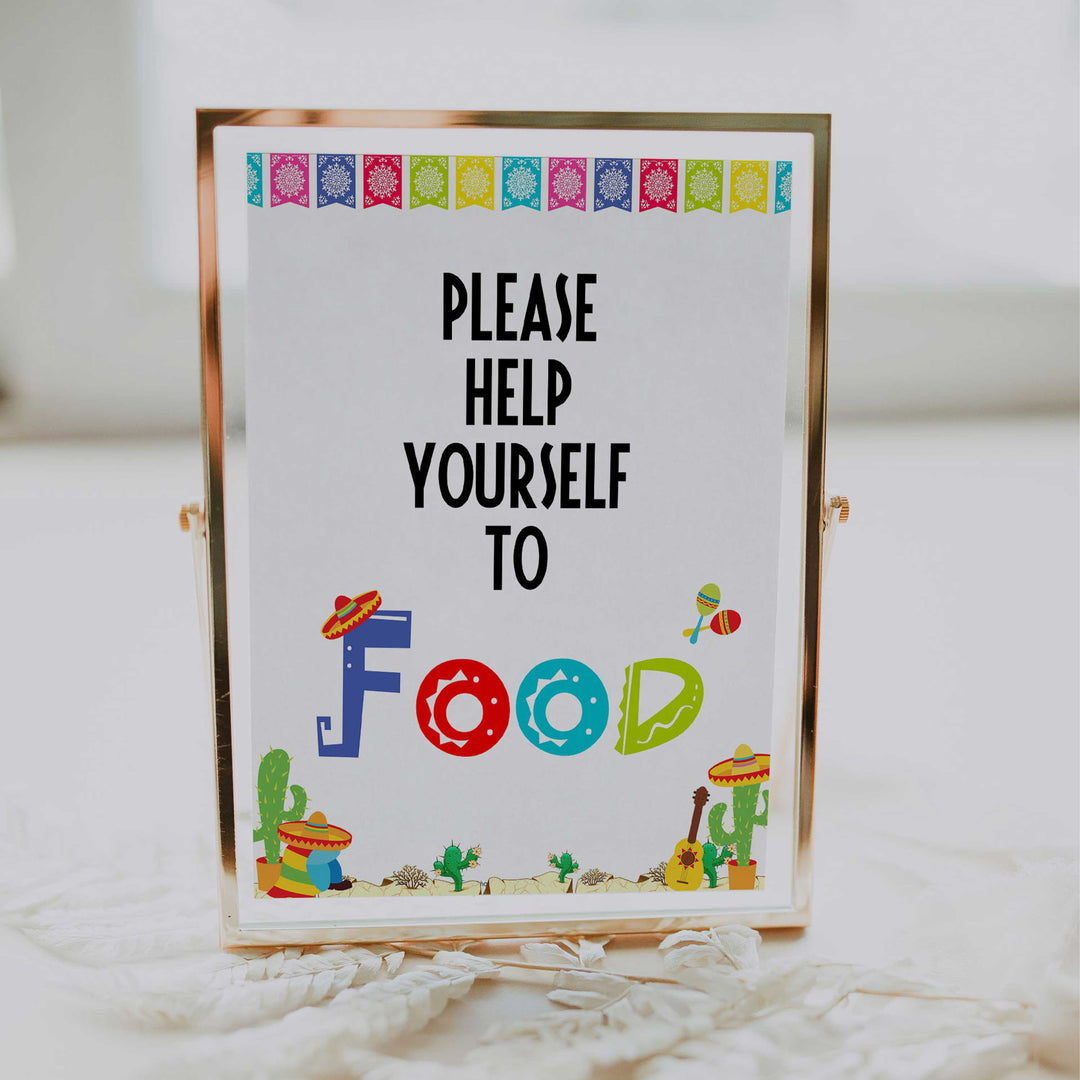 food baby shower signs, food baby table signs, Mexican fiesta baby decor, printable baby table signs, printable baby decor, baby Mexican fiesta table signs, fun baby signs, baby fiesta fun baby table signs