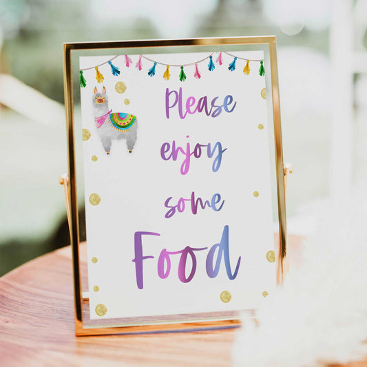food baby signs, food table signs, Llama fiesta baby decor, printable baby table signs, printable baby decor, baby llama fiesta table signs, fun baby signs, baby llama fiesta fun baby table signs