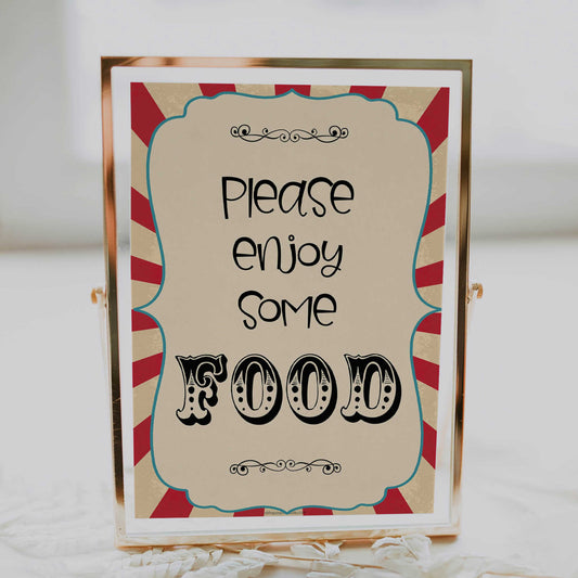food baby signs, food table signs decor, Circus baby decor, printable baby table signs, printable baby decor, carnival table signs, fun baby signs, circus fun baby table signs