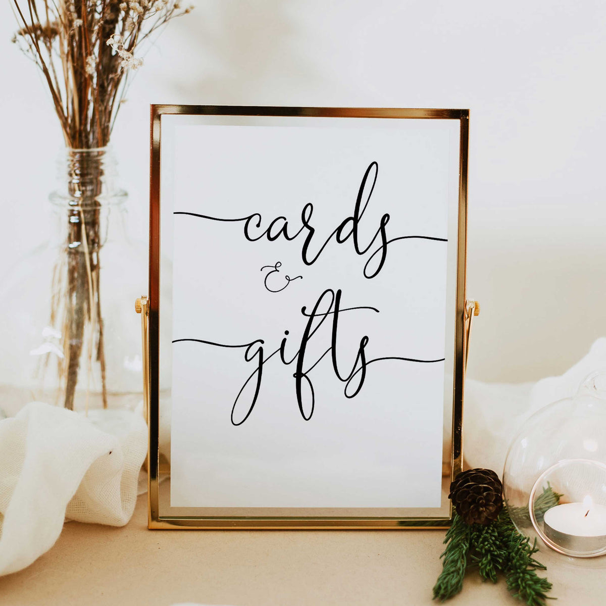 minimalist-cards-gifts-table-sign-printable-rose-gold-wedding-ohhappyprintables for Cards And Gifts Free Printable Minimalist Cards & Gifts Table Sign | Printable Rose Gold Wedding – OhHappyPrintables for Cards And Gifts Free Printable