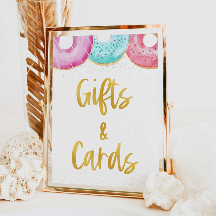 food baby shower table sign, Donut baby decor, printable baby table signs, printable baby decor, baby sprinkles table signs, fun baby signs, baby donut fun baby table signs