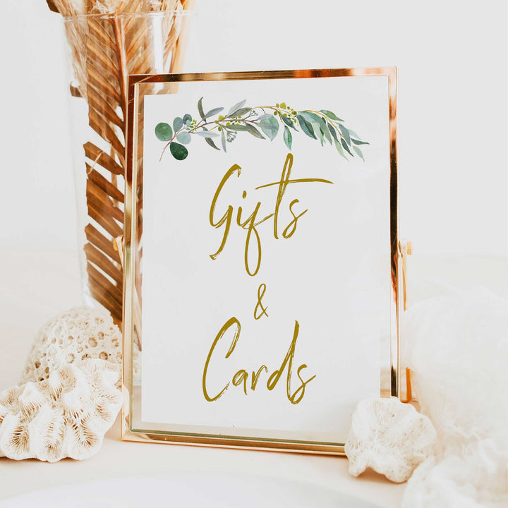 eucalyptus baby signs, gifts and cards baby signs, printable baby signs, botanical baby signs, baby shower decor, fun baby signs