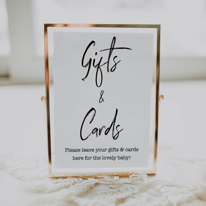 gifts and cards baby shower signs, printable baby shower games, gender neutral baby signs, fun baby shower ideas