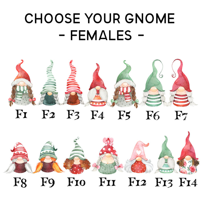 Personalised Gnome Family Print, Printable Download, Gonk Family, Custom Family Christmas Gift, Personalized Portrait, Gnome Family Portrait