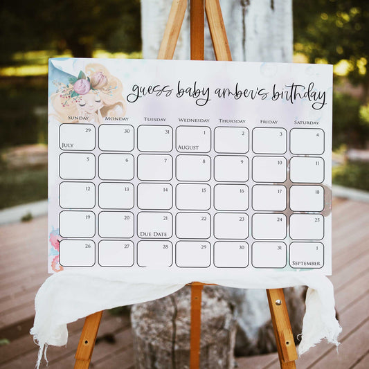 guess the baby birthday game, Printable baby shower games, little mermaid baby games, baby shower games, fun baby shower ideas, top baby shower ideas, little mermaid baby shower, baby shower games, pink hearts baby shower ideas