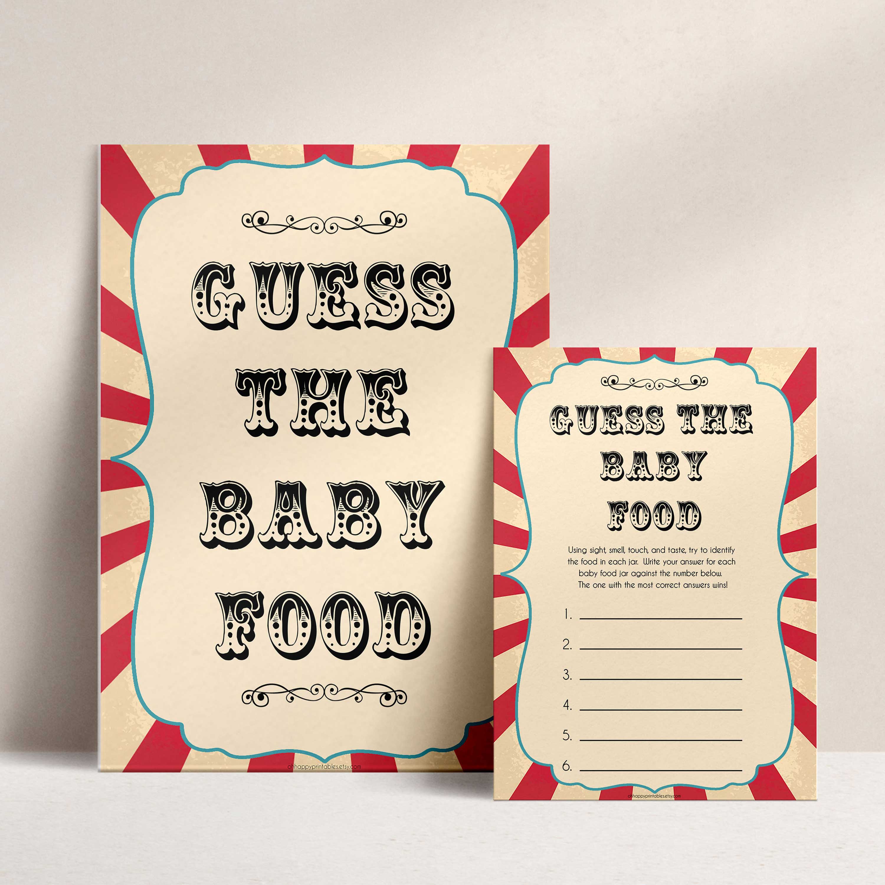 Circus baby guess the baby food baby shower games, circus baby games, carnival baby games, printable baby games, fun baby games, popular baby games, carnival baby shower, carnival theme