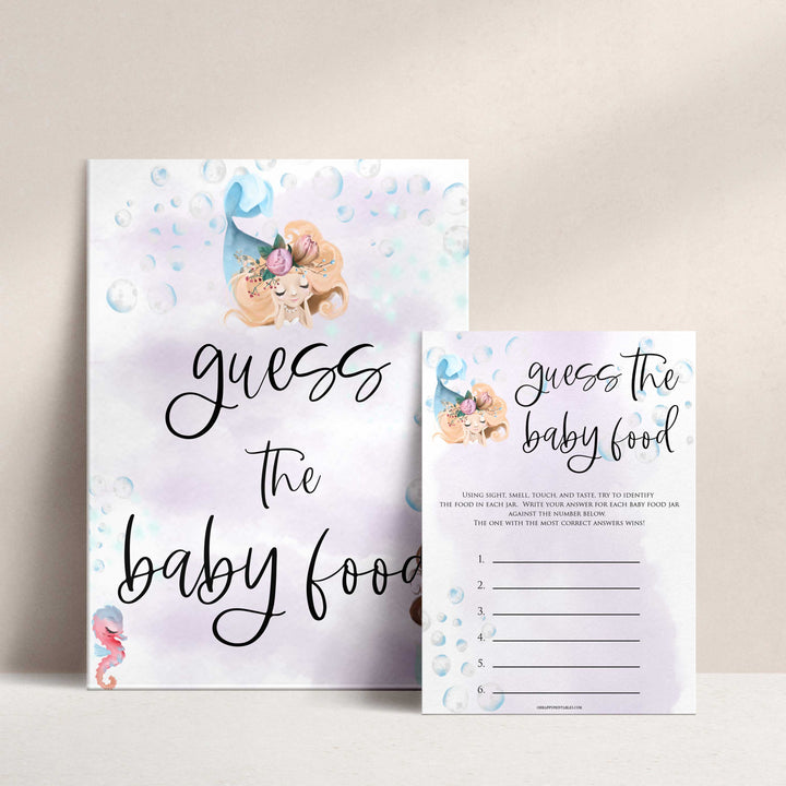 guess the baby food game, Printable baby shower games, little mermaid baby games, baby shower games, fun baby shower ideas, top baby shower ideas, little mermaid baby shower, baby shower games, pink hearts baby shower ideas