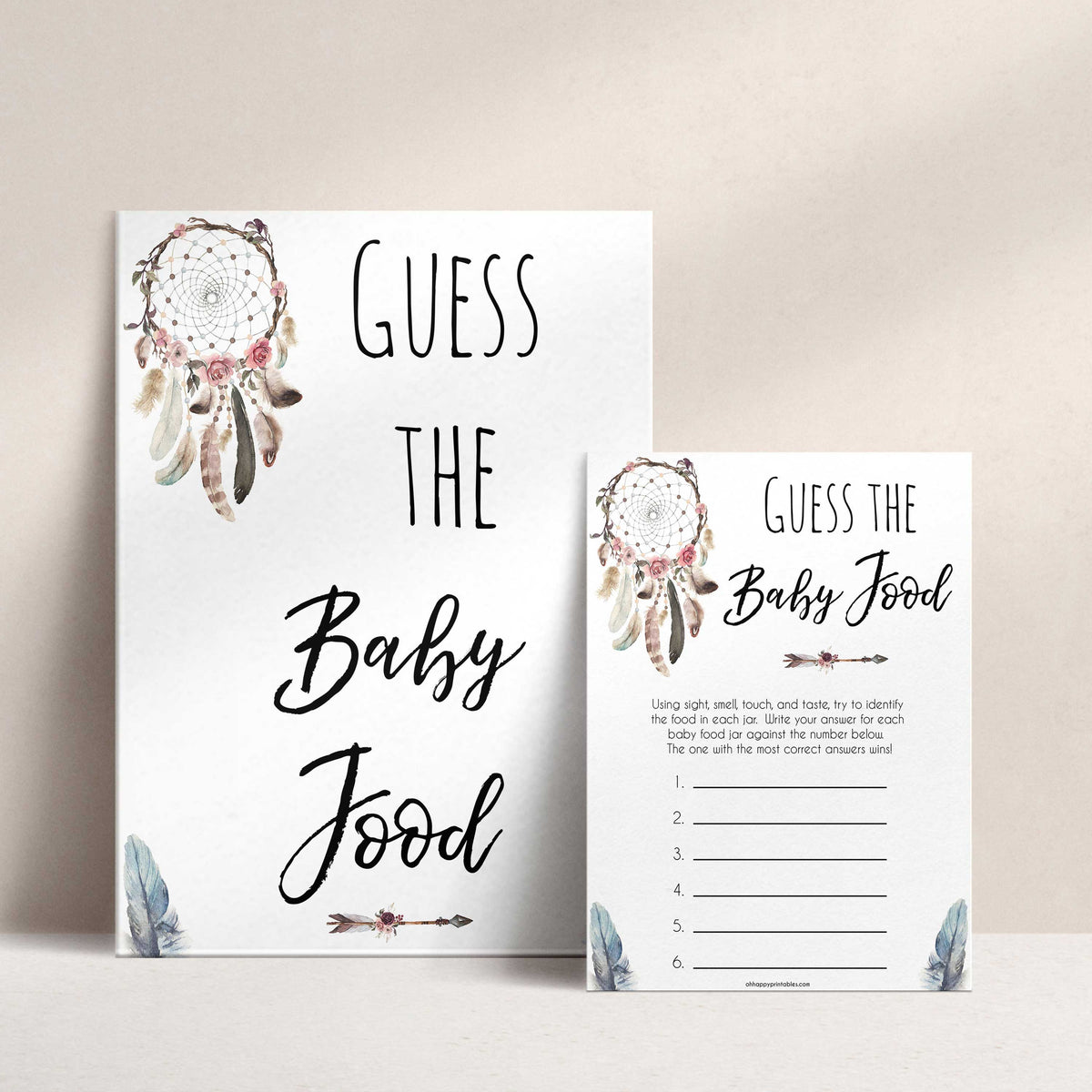 Boho baby games, guess the baby food baby game, fun baby games, printable baby games, top 10 baby games, boho baby shower, baby games, hilarious baby games