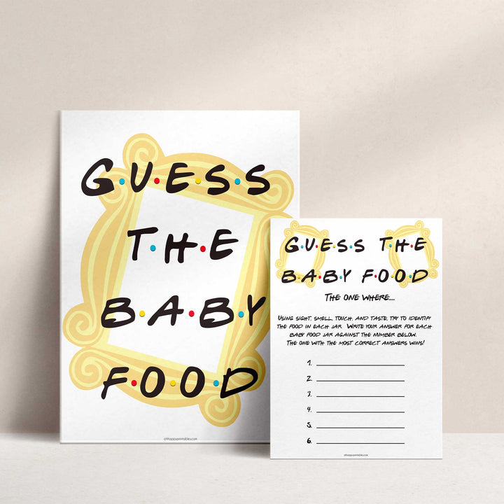 guess the baby food game, Printable baby shower games, friends fun baby games, baby shower games, fun baby shower ideas, top baby shower ideas, friends baby shower, friends baby shower ideas