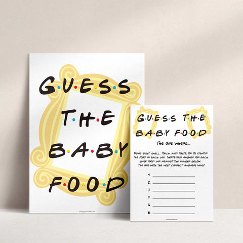 guess the baby food game, Printable baby shower games, friends fun baby games, baby shower games, fun baby shower ideas, top baby shower ideas, friends baby shower, friends baby shower ideas