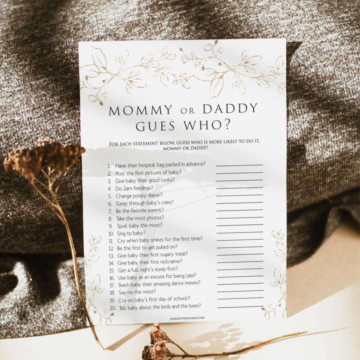 guess who baby shower game, Printable baby shower games, gold leaf baby games, baby shower games, fun baby shower ideas, top baby shower ideas, gold leaf baby shower, baby shower games, fun gold leaf baby shower ideas