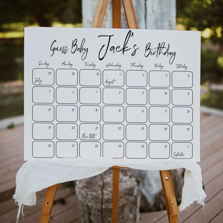 guess the baby birthday game, printable baby shower games, gender neutral baby games, fun baby games, neutral baby shower