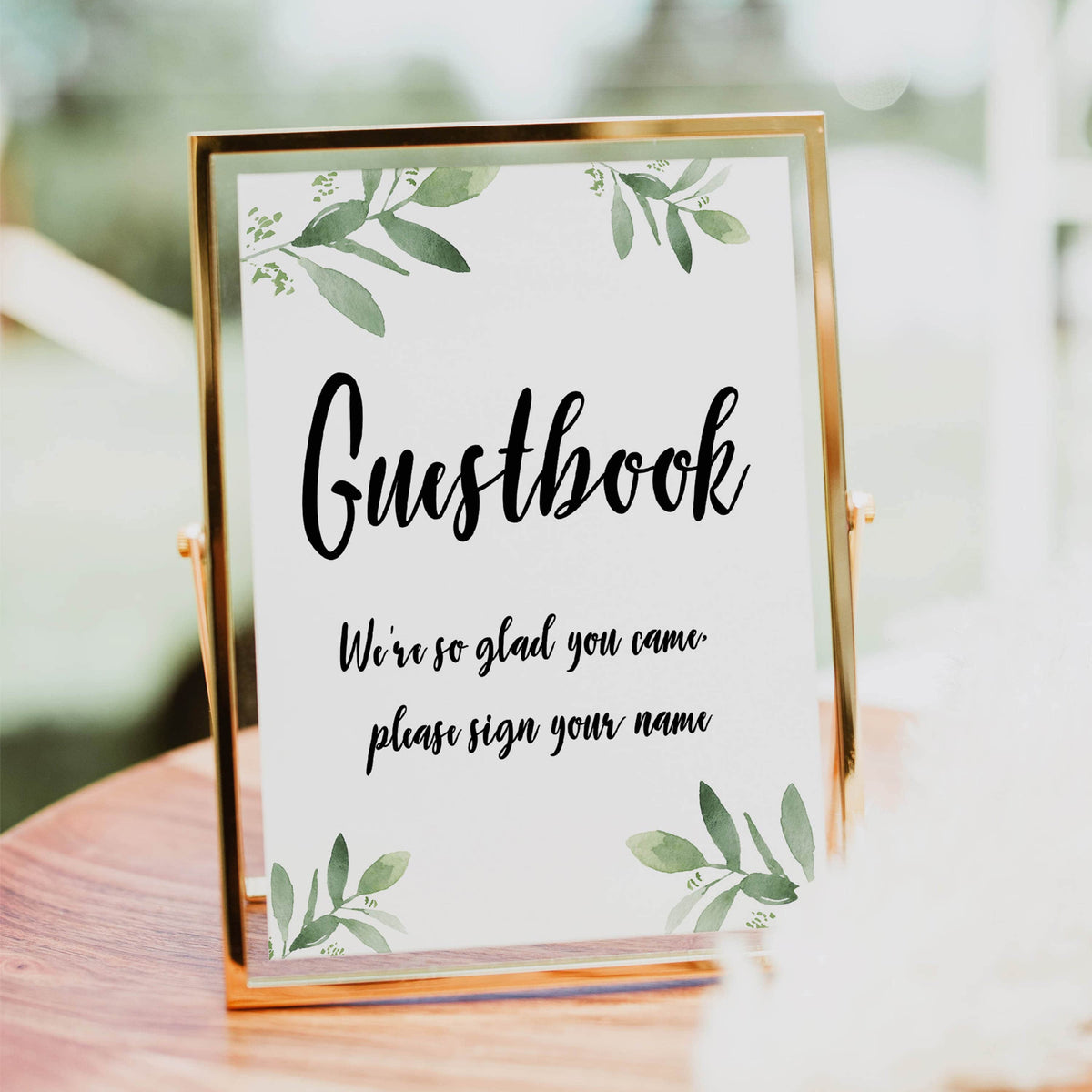 guestbook baby shower signs, printable baby shower signs, botanical baby shower decor, floral baby table signs
