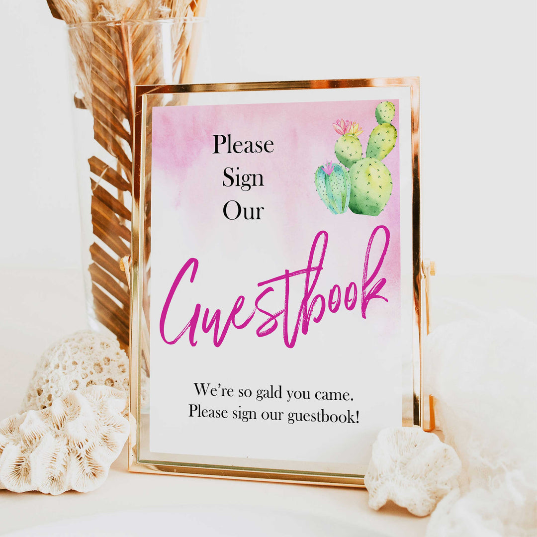 Cactus baby decor, guestbook baby signs, guestbook baby decor, Mexican baby signs, baby shower decor, baby signs, printable baby signs, baby decor, 