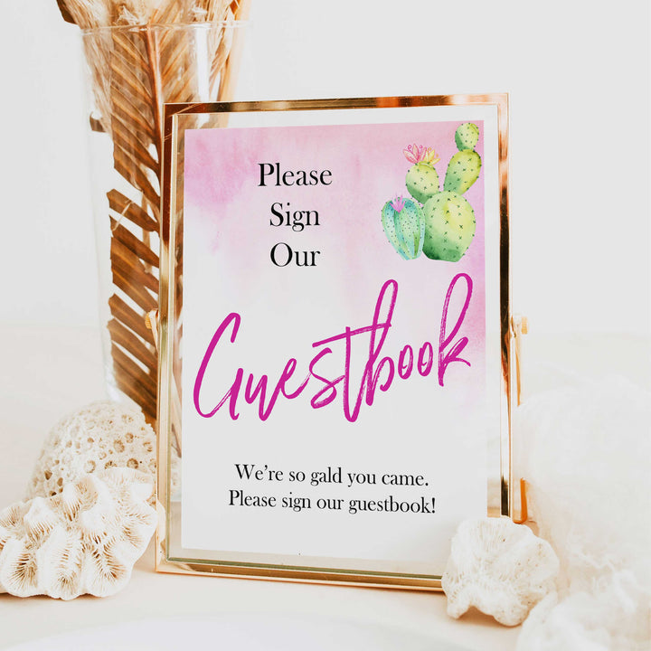 Cactus baby decor, guestbook baby signs, guestbook baby decor, Mexican baby signs, baby shower decor, baby signs, printable baby signs, baby decor, 