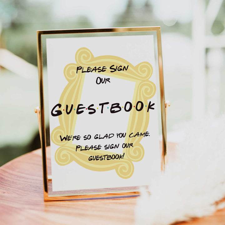 guestbook baby table signs, Friends baby decor, printable baby table signs, printable baby decor, friends table signs, fun baby signs, friends fun baby table signs