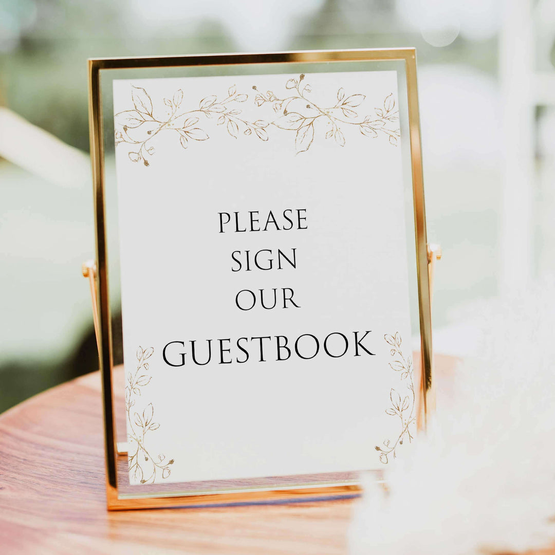 guestbook table sign, Gold leaf baby decor, printable baby table signs, printable baby decor, baby gold leaf table signs, fun baby signs, baby gold leaf fun baby table signs